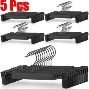 10PCS Non-Slip Plastic Trouser Clips Seamless Household Trouser Rack Clips for Pants & Garments