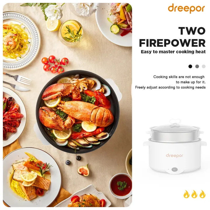 Dreepor%203L%20Mini%20Rice%20Small%20Multi-Function%20Electric%20Cooker%20With%20Steaming%20Tray%20Non%20Stick%20Pot%20-%20Image%207
