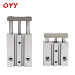 Micro Guided Cylinder TCM Series 6/10mm Bore Three Axes Three Rods 5/10/15/20/25mm Stroke With Magnet Pneumatic Cylinders