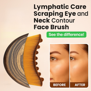 New Lymphatic Contour Face Brush Facial Contouring Brush Lymphatic Drainage Brush Gua Sha Eye And Neck Care Brush Dry Brushing Face Brush 轮廓面部刷