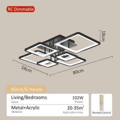 【STAR】Living room ceiling light Bedroom home aesthetic center lights Modern LED Nordic ceiling lamp chandeliers for low ceiling