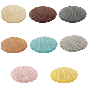 Comfort Support Round Cushions Breathable Linen Long For Dining Chair Car