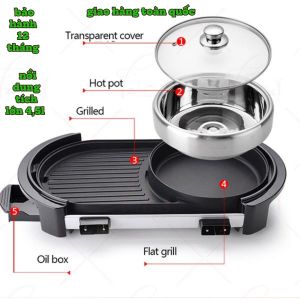 Bếp Lẩu Nướng Misushita Ms-129 thai lan Tặng Kèm Nồi Lẩu bếp lẩu nướng điện đa năng Misushita bếp lẩu nướng bếp lẩu nướng đa năng nồi lẩu nướng đa năng misushita hàng cao cấp vệ sinh rễ dàng công suất lớn tiếp kiệm điện rễ dàng vệ sinh BH 12 THÁNG