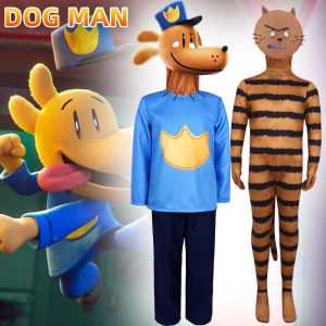 Dog man halloween cosplay pitty cat onesie dog man cosplay cartoon show costume holiday gift