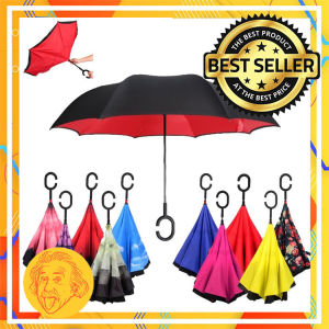 Payung Terbalik Gagang C Payung Kazbrella Payung Model Terbalik Lucu by Einstein-Store