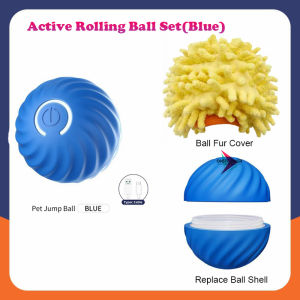 Dog Toys Intelligent Gravity Jump Ball Rechargeable Bite-Resistant Rolling Ball Cat And Dog Chase Interactive Pet Toys