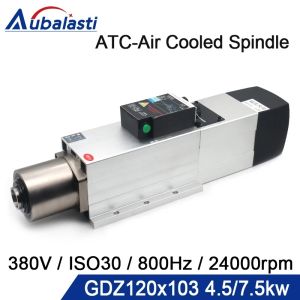 OnlyF U CNC ATC Spindle Motor 4.5kw 7.5kw Automatic Tool Change spindle Air Cooled Spindle 380V Spindle iso30 for CNC Wood Machine tools Z5Q1T