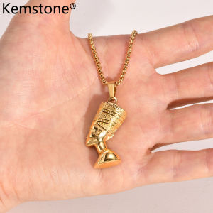 Kemstone Stainless Steel Male Queen Gold Silver Plated Pendant Necklace Jewelry