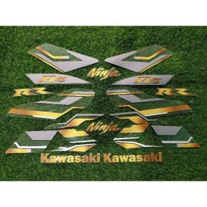 Striping Transparan Ninja RR Variasi Lis Gold Premium - Decal Striping Ninja RR Lis Simple - SNRR-UV - GSI