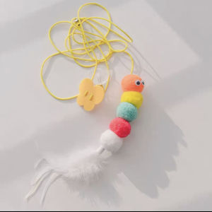🔥HOT🐱Cat Funny Stick Hanging Caterpillar Bell Toy 🐛