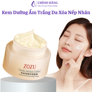 Kem Zozu Dưỡng Ẩm Làm Trắng Da Xóa Mờ Nếp Nhăn Thu Nhỏ Lỗ Chân Lông Hết Sần Sùi Khô Sạm Da Mịn Màng Như Tuổi 18 50G