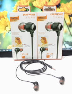 Handsfree XT-23 Headset + Mic Stereo Earphone Extra Bass Universal
