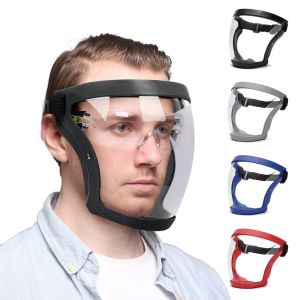 Protective Face Shield Clear Anti Fog Full MaskReusable Dust Facemask Safety Protective for WorkWeed WhackingGrass Cutting