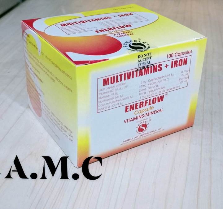 ENERFLOW [FERRO MAX] MULTIVITAMINS + IRON FDA DRP 176 Lazada PH