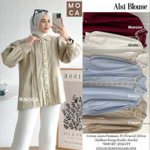 Tunik jumbo Alsi/atasan wanita jumbo/Tunik polo linen/Atasan wanita kasual/blouse wanita/kemeja wanita jumbo/blouse wanita resmi