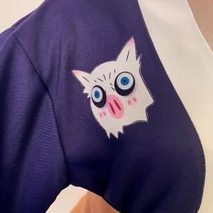 G7 Inosuke Womens Style cos Clothing   Kimetsu No Yaiba cosplay Maid Skirt   Halloween Cosplay Kimono Manufacturer 7/7
