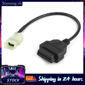 OT11 Soyoung Dây Cáp Chuyển Đổi OBD2 Sang 4 Chấu Chất Lượng Cao Cho Xe Máy Honda