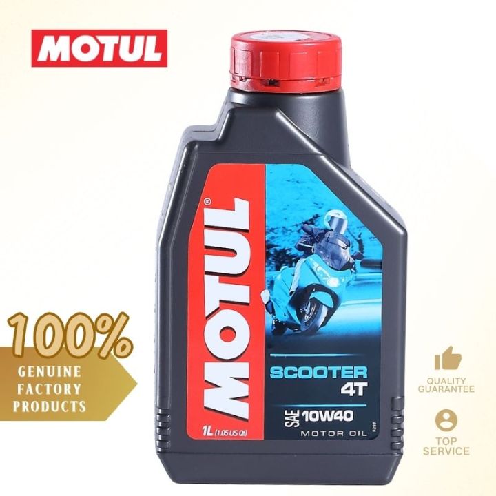 official product Motul Scooter 10W40 4T Technosynthese Motor Oil 1L