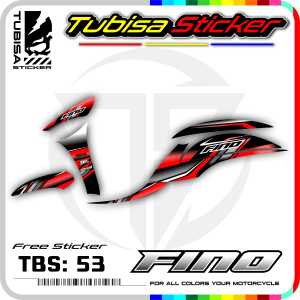 Sticker Striping Fino 125 - Stiker Striping Variasi Yamaha Fino 125. TBS.53