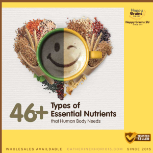 HAPPY GRAINS SACHETS 小种子快乐谷糧46种营养素 GMO-Free bijian seed HAPPYGRAINS2U*SINCE2015*WHOLESALES