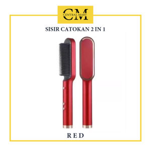 SISIR CATOK / CATOKAN SISIR / PELURUS RAMBUT ELEKTRIK / STRAIGHTENER & CURLER 2IN1 / ALAT STYLING RAMBUT
