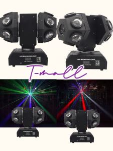 12 Eyes LED Beam Rotation moving head light colorful rotary Lighting Equipments double arms rotation light