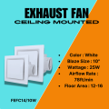 Firefly ceiling mounted exhaust fan 10". 