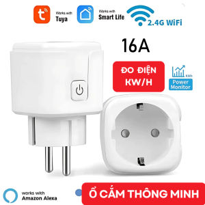 【HCM/24H】Tuya WiFi 16A/20A Ổ Cắm Thông Minh Theo Dõi Số Điện Smart Home Điều khiển Giọng Nói Từ Xa Hẹn Giờ