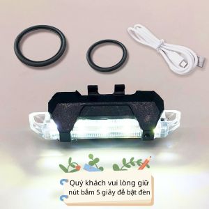 AUTOFun Đèn hậu xe đạp LED đèn LED siêu sáng đèn tín hiệu có cổng sạc USB đèn cảnh báo đèn sau xe đạp leo núi đường cao tốc