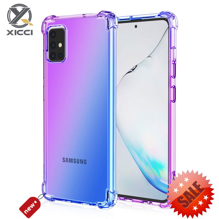 XICCI For Samsung A51 A71 Gradient Color Case Cover Soft TPU Silicone Phone  cases Back Cover Shockproof Casing Lazada PH