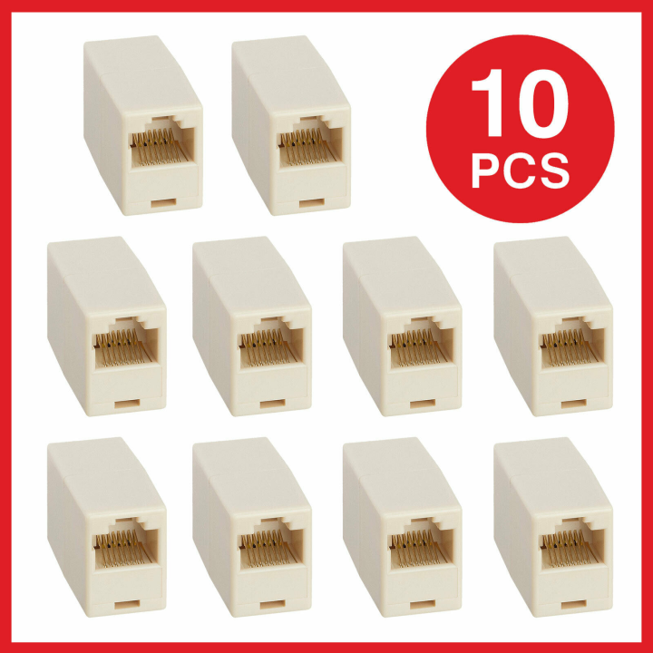 RJ45 Connector Coupler - Ethernet Cable Extender Adapter