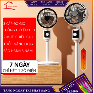 Quạt  cây đứng không tiếng ồn nhiều cấp độ gió có núm vặn xoay quạt tiện lợi điều chỉnh chiều cao dễ dàng bảo hành 2 năm lỗi đổi mới trong 7 ngày đầu nhận sản phẩm