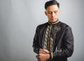 Barong Tagalog for Men Piña Organza with Lining Black With Rustic Accent. 