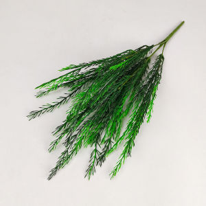 Aksesoris Ekor Tupai / Squirrel Tail Cabang 5 artificial plastik rumput daun untuk dekorasi pelaminan atau dekorasi wedding dan dekorasi rumah premium termurah artifisial palsu plastik Import