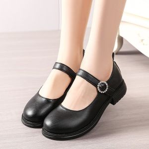 Free Shipping WomenS Shoes 2026 Autumn New Collection Soft Leather Soft Sole Single-Strap Shallow-Toe Flat Shoes For Mothers