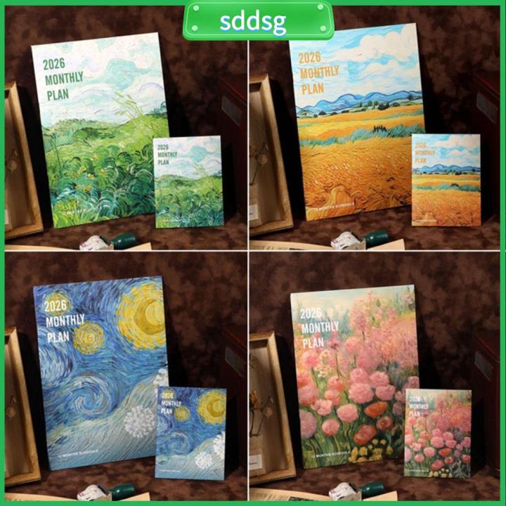 SDDSG 2Pcs/Set Hiệu quả công việc Sổ tay lịch trình 2026 Kiểm tra cuộc ...