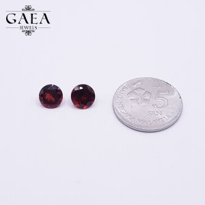 Garnet (Round) | 石榴石 | Almandine Garnet/Red Garnet | January Birthstone | Natural Gemstones | Batu Permata Asli
