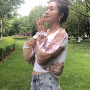 Thoáng khí voan chống nắng ống tay áo Bìa cup Khăn choàng quấn làm mát cho thể thao ngoài trời nữ hàng ngày lái xe đi xe đạp sử dụng