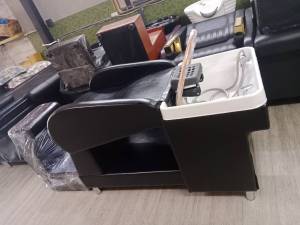 เตียงสระผม รุ่น Skyสปาประหยัด สีดำ อ่างสระพลาสติกสีขาว พร้อมอุปกรณ์ครบ โครงสร้างภายในแข็งแรงคุ้มค่า