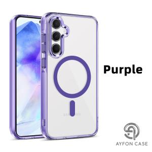 CASEMAGSAFE FOR SAMSUNG GALAXY A55 A35 A15 A16 4G/5G Hardcase Crystal PC Airbag Anti Yellow Case AF-232