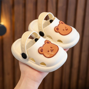Sandal Anak Anak Sol Lembut Gambar Kartun Beruang Bear Lucu Non-slip Cocok untuk anak laki-laki dan perempuan import / Sendal Selop Sepatu Anak Cewek Cowok Ringan Enak Dipakai Karet / Sandal Bayi