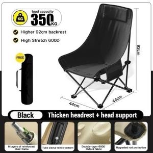 【TOP SALE】BYCON Camping Chair Outdoor Reclining Chair Folding Beach Chair Office Chair Bed Nap Chair