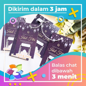 Zennida Hangtag Kartu Ucapan Selamat Hari Raya Idul Fitri Free Desain Custom Hampers Lebaran