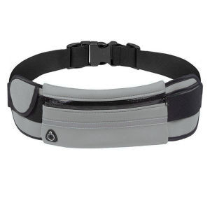 Canvas Sport Running Waist Belt Bag Waterproof Adjustable Elastic Belt Pouch for Outdoor Activities