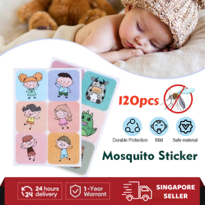 SG 【Ready Stock】120pcs Anti-mosquito Sticker Baby Stickers Repellent Patches Cartoon Drive Repeller