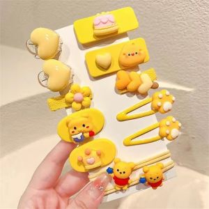 12 Bộ Kawaii Sanrio Dây Buộc Tóc Kẹp Tóc Anime Kẹp Tóc Đồ Trang Trí Cinnamoroll My Melody Kuromi Barrettes Phụ Kiện Hoạt Hình Cô Gái Quà Tặng