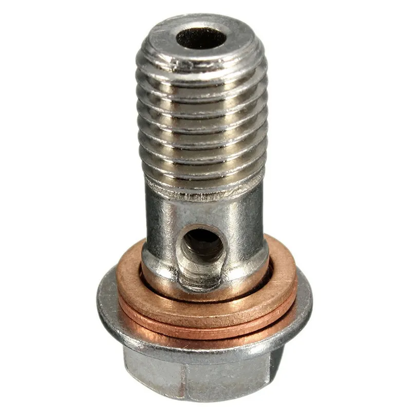 M10x1.25mm Motorcycle Brake Master Cylinder Caliper Bleed Screw Nipple Banjo Bolt Dust Cap