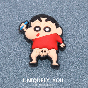 Charm cross jibbitz Khóa Giày Lỗ Phụ Kiện Giày Crayon Shin-Chan Hoạt Hình Thời Trang sticker dép cross