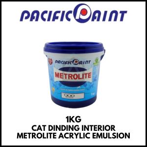 Cat Dinding Interior Metrolite 1Kg Metrolite Acrylic Emulsion