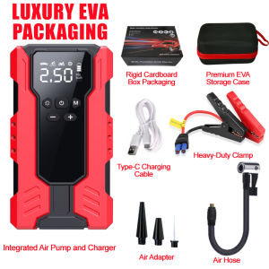 DEKES Car mounted inflation pump emergency start power integrated machine equipped with luxury EVA bag
